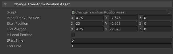 Timeline Change Position Input